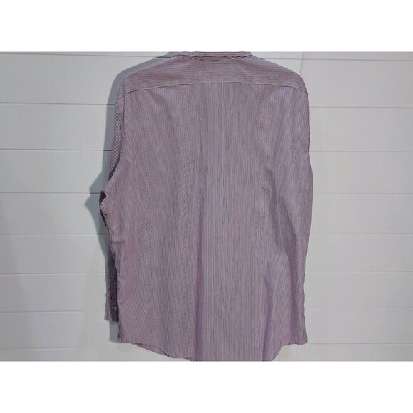 Lauren Ralph Lauren Men's 16 32/33 Non-Iron Shirt Red Blue Striped Business - Picture 2 of 10